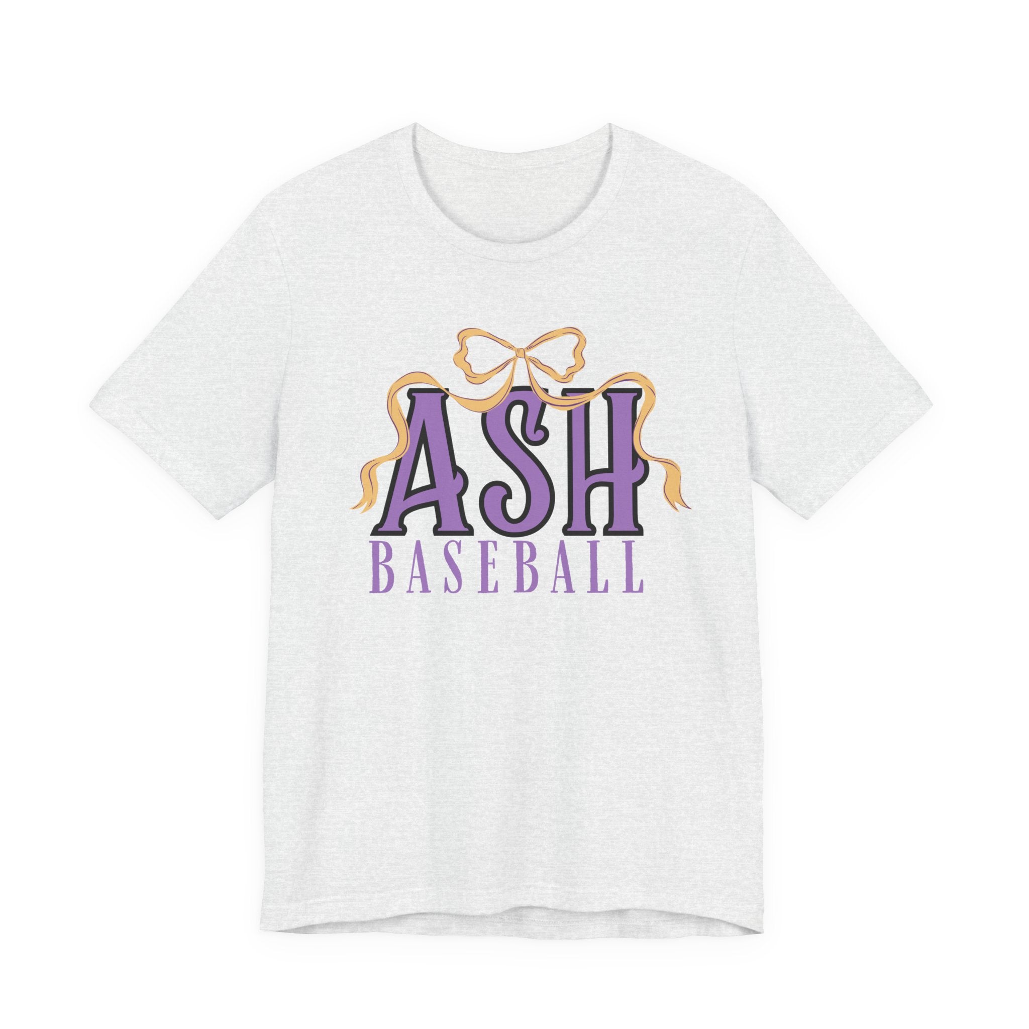 ASH Baseball Ribbon Bow Tee