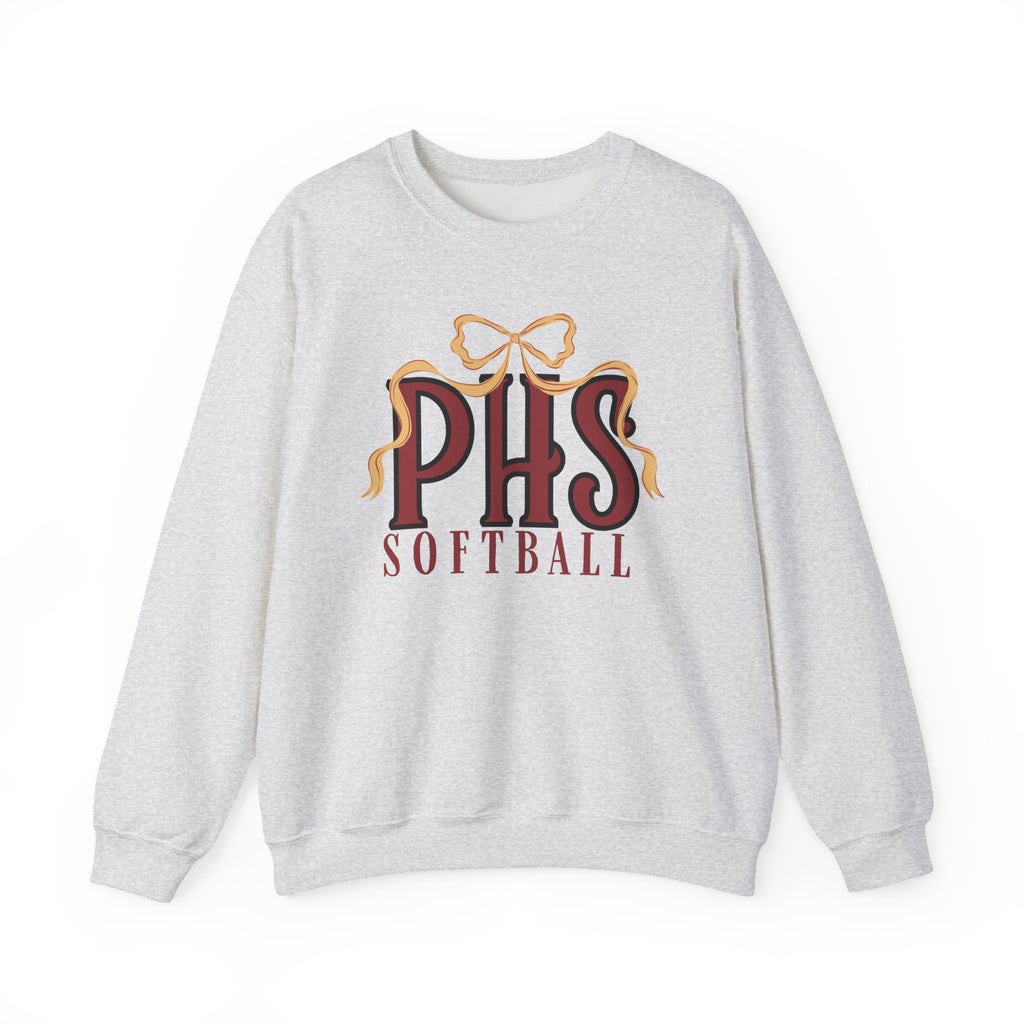 PHS Softball Ribbon Bow Sweatshirt