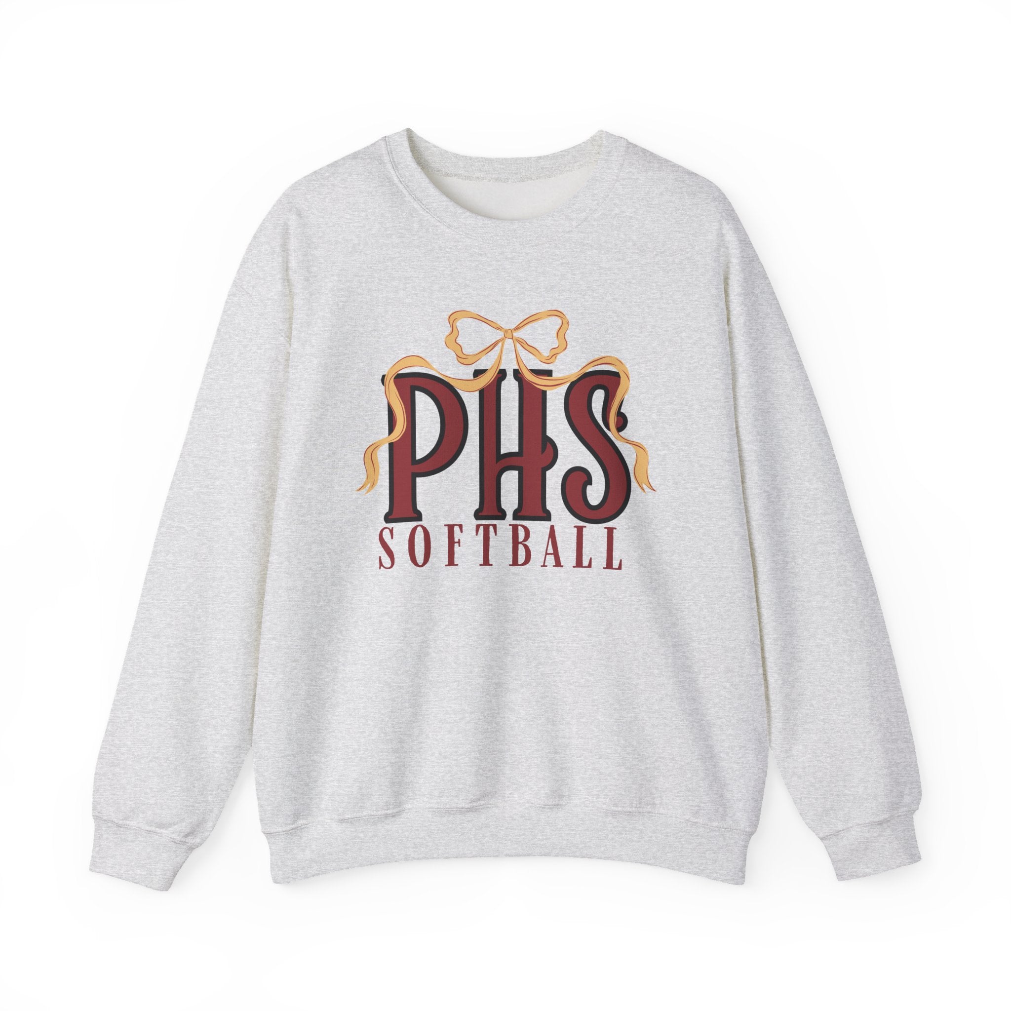 PHS Softball Ribbon Bow Sweatshirt
