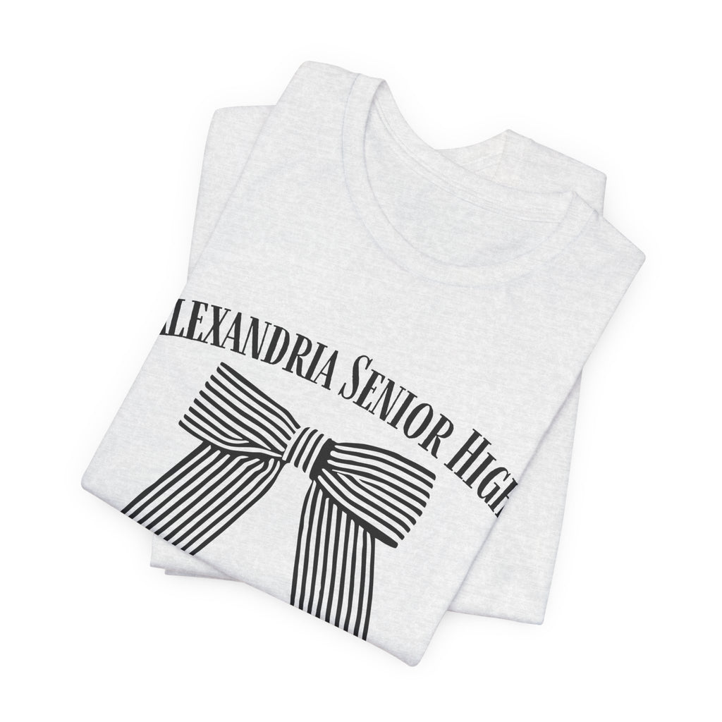 Alexandria Senior High Striped Bow Tee