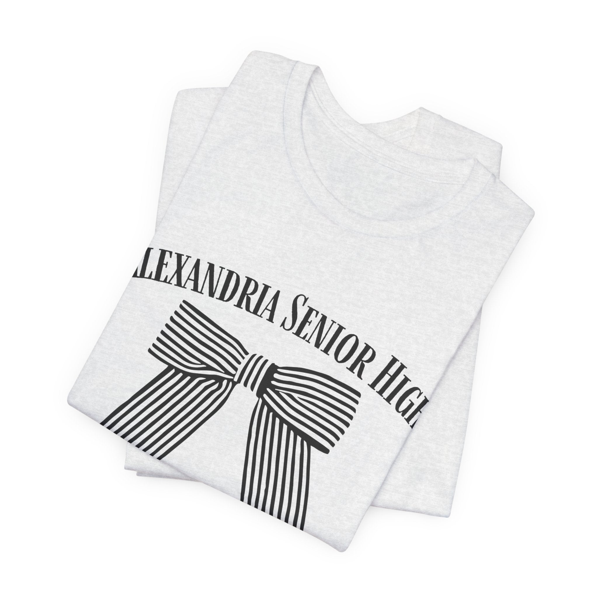 Alexandria Senior High Striped Bow Tee