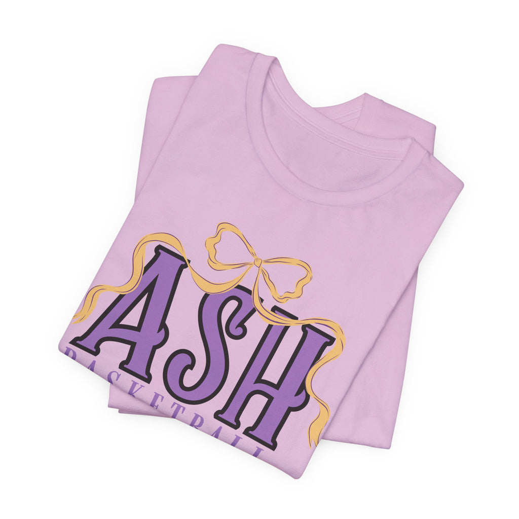 ASH Basketball Ribbon Bow Tee