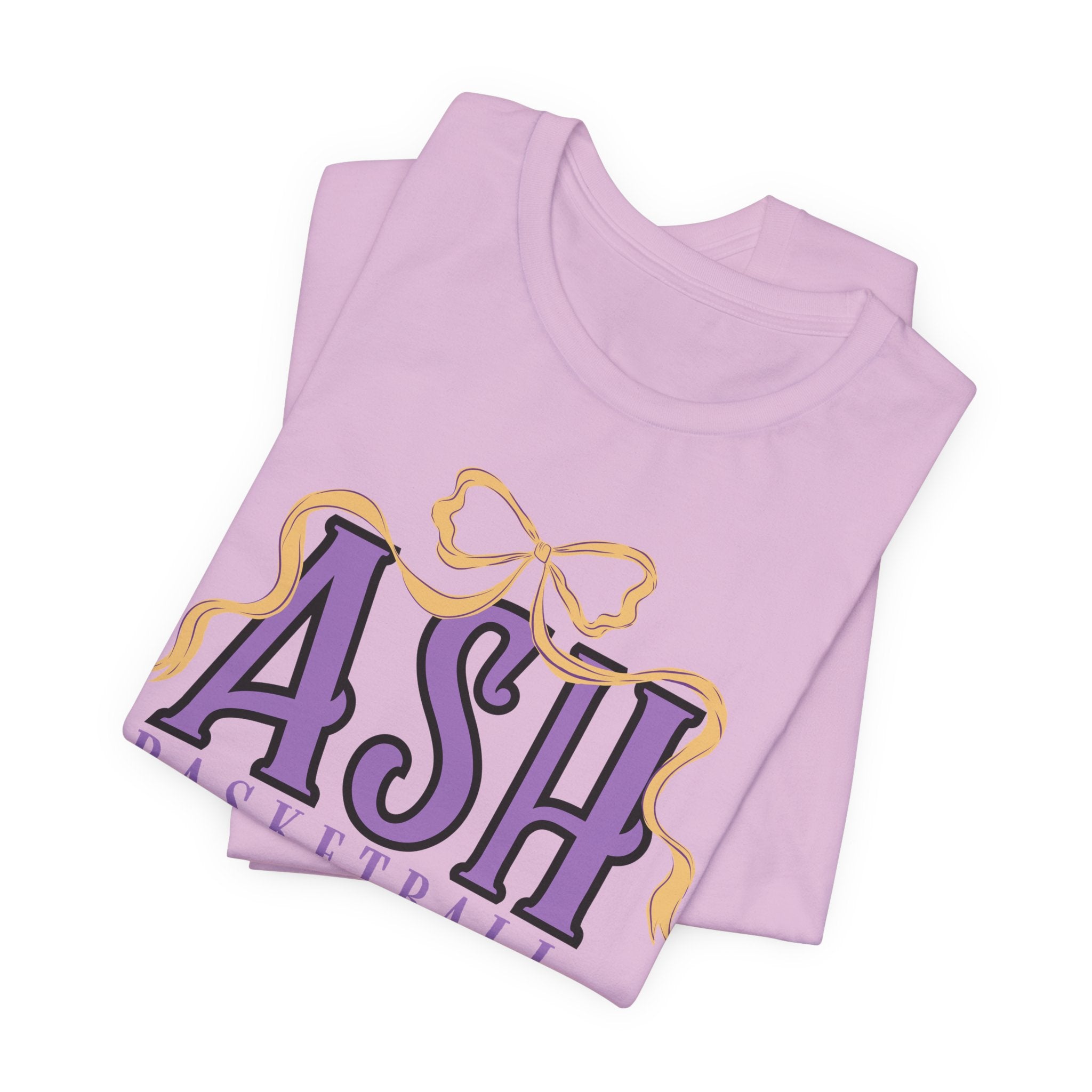 ASH Basketball Ribbon Bow Tee